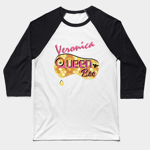 Veronica Queen Bee Baseball T-Shirt by  EnergyProjections